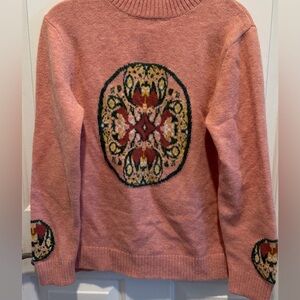 Elegant Pink Mandala Women's Sweater NWOT